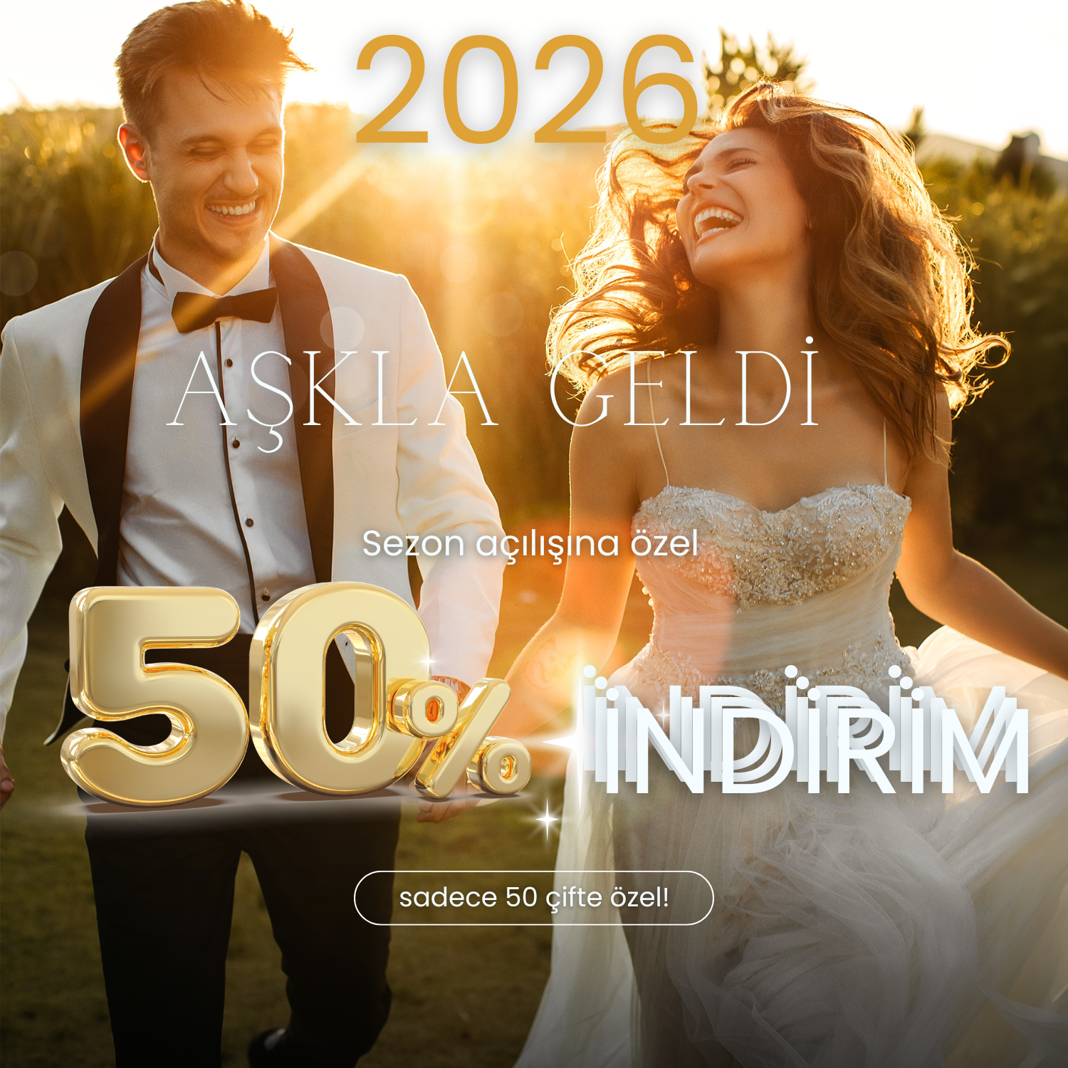 Blue Gradient Simple We are Open Instagram Post (1500 x 1500 piksel) (1500 x 1500 piksel)